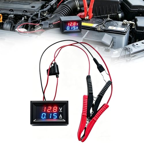 Parasitic Battery Drain Tester, 12V Automotive Fuse & Parasitic Draw Tester with Voltage Display, No Multimeter Required