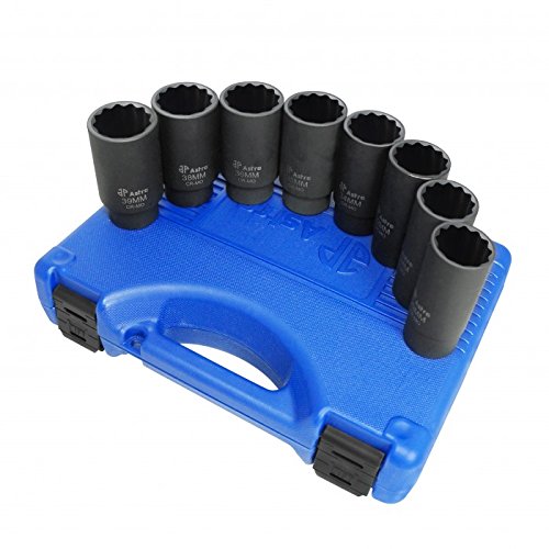 Astro Pneumatic AST-78868 12 Point Axle Nut Socket Set - 8 Piece