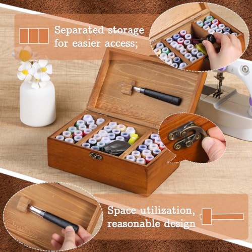 BUTUZE Sewing Kit, Leather Sewing Kit, Upholstery Repair Kit, Leather Sewing Tools with Large-Eye Stitching Needles, Waxed Thread, Leather Stitching Kit for DIY Leather Craft - size: 83 Pcs