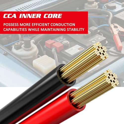 XPV AUTO 1 Gauge 30 FT Jumper Cables 1000Amp Quick Connect with Carry Bag Automotive Booster Jumper Cables for Car, SUV and Trucks Battery