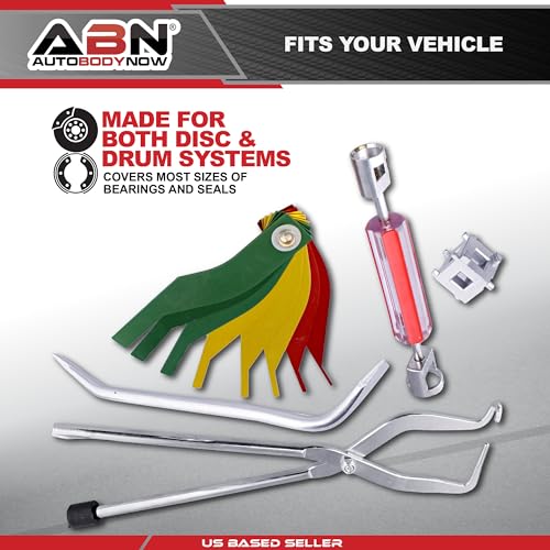 ABN 15-Piece Brake Kit with Brake Caliper Tool, Brake Drum Puller, Brake Adjusting Tool Set