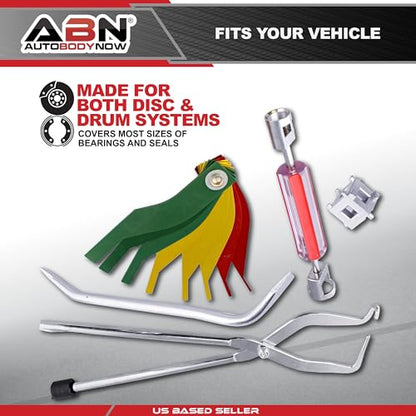 ABN 15-Piece Brake Kit with Brake Caliper Tool, Brake Drum Puller, Brake Adjusting Tool Set
