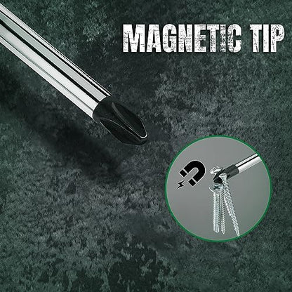 SK 5-Piece Phillips Screwdriver Set, Magnetic Screwdriver Set, S2 Steel, SureGrip Handle - style: Phillips