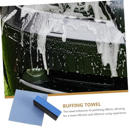 Tire Shine Sponge Applicator Pad Car Waxing Sponge Block Auto Detailing Kit 1 Set