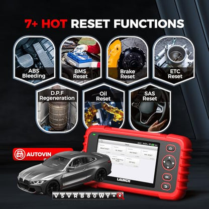 Launch OBD2 Scanner CRP123X Elite V3.0, 2026 Lifetime Free Update Scan Tool | Diagnostic Scan Tool for Car Engine Code Reader with 0il/Br-ake/S.A.S/B.M.S/D.P.F/ABS Bleeding/Throttle Reset, Auto VIN