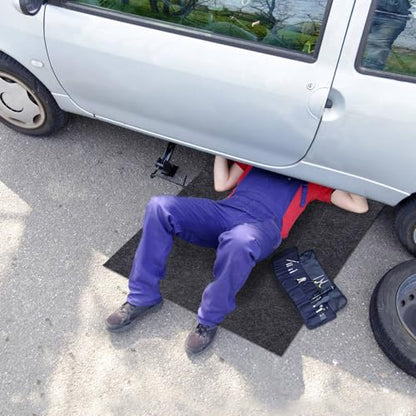 Cleanable Floor Oil Spill Mat (2'5" x 3') Oil Absorbing pad Durable Protective Surface Can be Used for car Oil Change - size: 2'6" x 3'