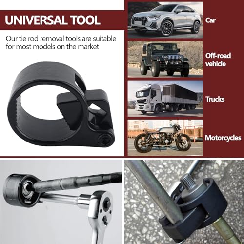Inner Tie Rod Hex Wrench Repair Removal Tool,27-42mm Universal Tie Rod Puller with 1/2" Square Drive,Inner Tie Rod Tool Removal Kit Compatible with BMW/Mercedes Benz/Honda/Toyota/Ford