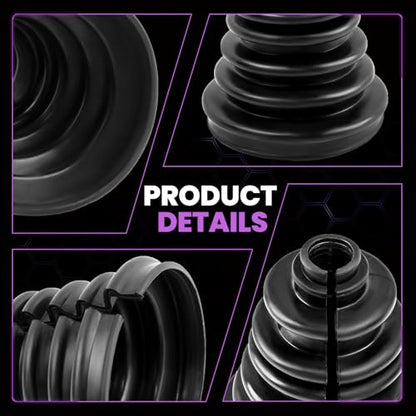 Heavy Duty CVS18 Universal CV Axle Boot Repair Kit, Fits 22-28mm Shafts, 5.04" (128mm) Height, Premium Silicone, Waterproof Dustproof Protection for Chevy GMC Ni-ss-an F150/250/350 ＆ More - size: Kit 1