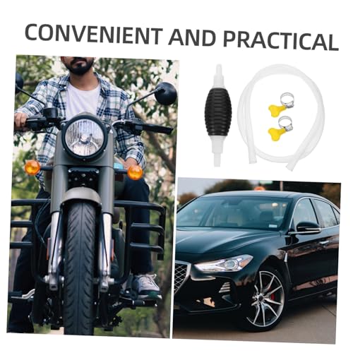 Manual Transfer Pump Kit Hand Siphon Pump Flexible Hose for Fuel Extraction for Automotive Use and Home Applications
