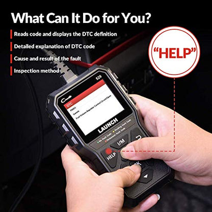 2026 NEW Launch OBD2 Scanner CR529 Code Reader Check Engine Light for All OBDII Car After 1996 Full OBD2 Functions Mode 8, I/M Readiness DTC Lookup Lifetime Free Update Scan Tool [Upgrade Version] - style: CR529