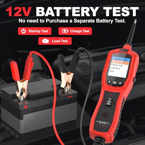 Circuit Breaker Finder Tool, Battery Tester, AC DC Voltage Tester, Fuel Injector Tester, 9V-30V Automotive Circuit Tester with 40FT Cable, P180 - style: P180