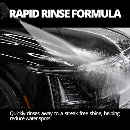 CERAKOTE High Foam Vehicle Shampoo (32 oz. Bottle) - pH Neutral Premium Car Wash Soap - Ceramic Coating Prep and Maintenance - Citrus Scent - Maximum Suds - size: 32 Fl Oz (Pack of 1)