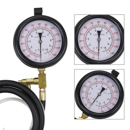 Pro Master Fuel Injection Pressure Tester Kit - Perform Fuel Pressure Testing, Diagnose Weak Fuel Pumps, Test Fuel Flow, and Leak-Down - Works on Vehicles 1997 and Newer