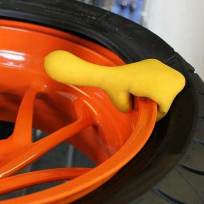 Rubber Coated Bead Keeper Tire Changer Tool, PVC Coated Bead Keeper Heavy Duty Thing Tire Mounting Tool for Cars Universal Tire Changing Tool (Yellow) - color: Yellow