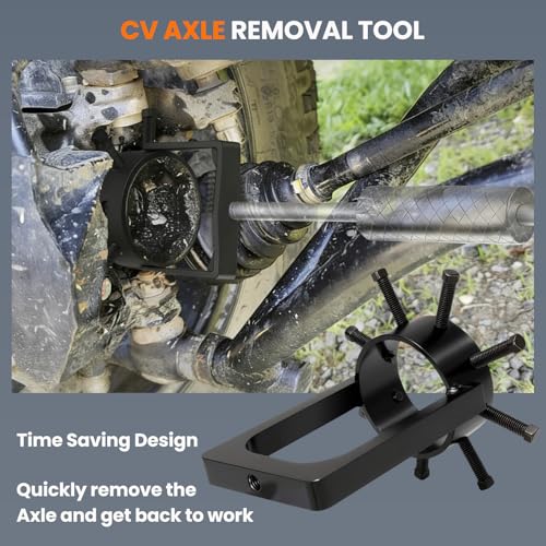 3.75 Inch CV Axle Removal Tool for ATV/UTV, Fits 5/8"-18 Slide Hammer (Slide Hammer Not Included) Heavy Duty 95mm OD CV Puller Tool, Metal Axle Joint Removal Tool with Reinforcement Gussets