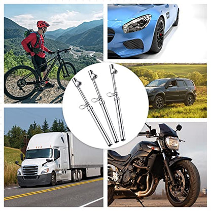 Tallew 10 Pack Dual Head Tire Pressure Gauge Heavy Duty Air Pressure Tire Gauge for Auto Truck Car RV Van Gage Range 10-150PSI, 1-10Bar (Silver) - color: Silver