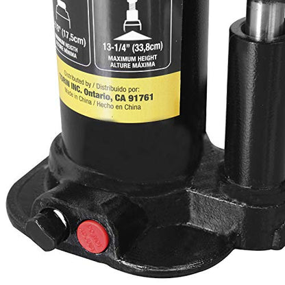 Torin 12 Ton (24,000 LBs) Hydraulic Car Bottle Jack for Auto Repair and House Lift, Black, AT91207AB