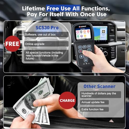 OBD2 Scan Tool for Ford Lincoln Mercury Vehicles, All Systems Diagnostic Scanner Transmission Live Data ABS SAS EPB Car Code Reader with Engine Check Oil Reset Bi-Directional Functions, etc