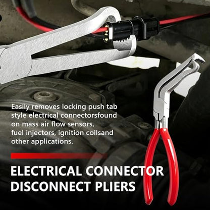 5-Piece Automotive Electrical Disconnect Pliers Kit, Hose Clamp Pliers Set, Terminal Removal Tool for Car Wire Harness, Sensor Plug & Trim Clip - Professional Auto Repair Tools (1 Set)