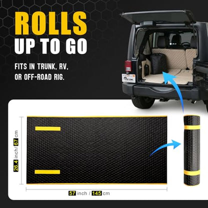 Magic Rolling Creeper Mat Portable Mechanics Mat | Low Clearance, Foldable Garage Padded Mat, For Under Car Repair, Storage Bag Included, Cool Gifts for Men Dad Father