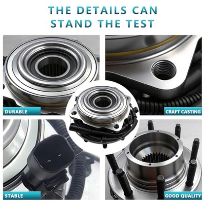 515183 Front Wheel Bearing Hub Assembly for Ford F-250 F-350 Super Duty 2017 2018 2019 2020 2021 2022 4WD - size: 515183