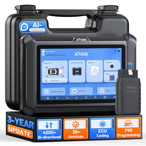 XTOOL D7W OBD2 Scanner Diagnostic Tool: 2026 Wireless Ver. of D7/D7S/D7BT, AI-Assisted Bidirectional Scan Tool with Full System Diagnostic, PMI, ECU Coding, 39+ Resets, CAN FD/DoIP, Scanner for Car