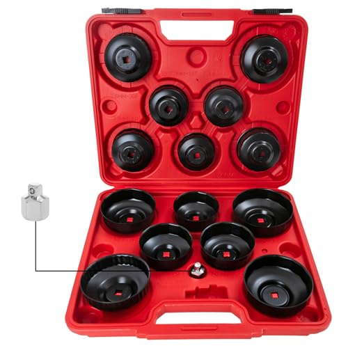 SIXIWANZI Oil Filter Socket Set, 15pc Oil Filter Wrench set for Easy Access