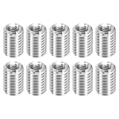 uxcell 10Pcs Threaded Inserts, M5-0.8x12 & M8-1.25x12 Stainless Steel 303 Screw Thread Sleeves Thread Repair Insert for Mechanical Equipment - size: M5-0.8x12 & M8-1.25x12mm