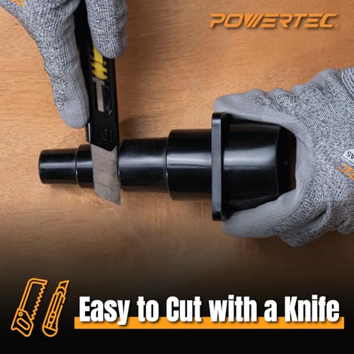 POWERTEC 70121W Tool Adapter for Shop Vac Wet/Dry Vacuums - size: 1 Pack