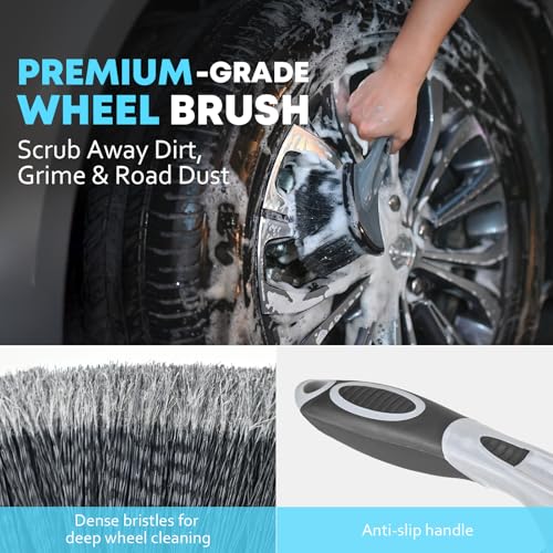VCANENERGY Car Cleaning kit, Car Interior Detailing kit with 10000pa Car Vacuum Cleaner, Detailing Brush Set, Wheel Brush, Windshield Cleaner Tool, Complete Auto Accessories for Men, Women - size: 25 pcs