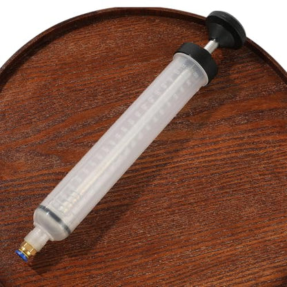 Fluid Extractor & Manual Automotive Fluid Extractor Pump Oil Syringe | with Suction Hose and Extension Tubes for Efficient Oil Change, Fuel Transfer Fluid Syringe (200ml) - size: 200ml