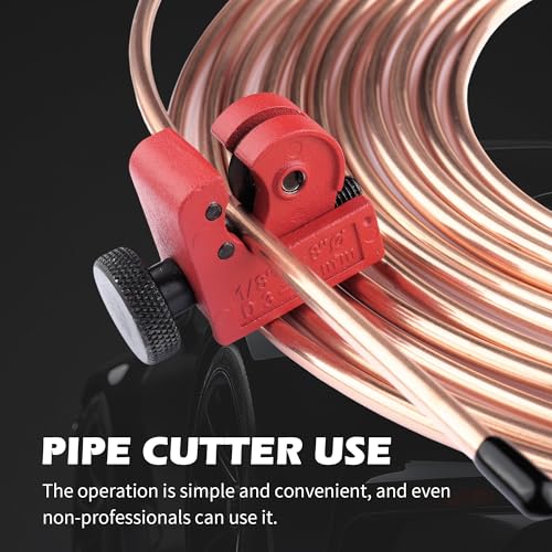 2026 New Double & Single Brake Line Flaring Tool Kit,Professional 3/16 Brake Line Kit with Tube Cutter and 5 Adapters(3/16",1/4",5/16",3/8",1/2"),Durable Brakes Lines Repair Kits