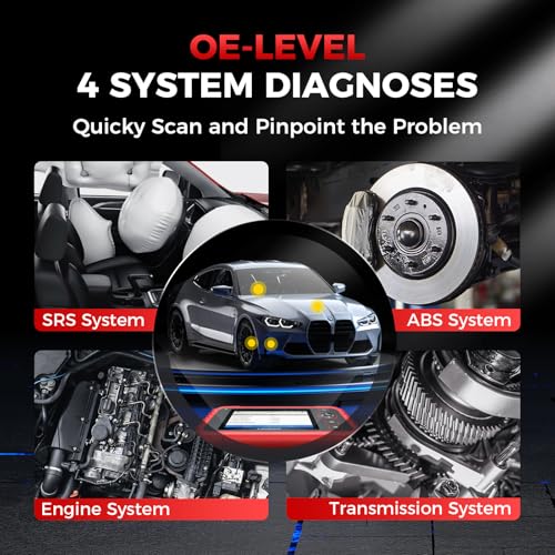 LAUNCH CRP129X V2.0 OBD2 Scanner, 2026 Elite Lifetime Free Update Scan Tool, 12 Reset, Injector Coding, ABS/SRS/TCM/Engine System Diagnostic Scanner, Auto Vin, Car Scanner Diagnostic for All Cars