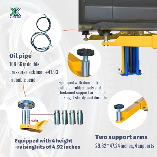 XK-1150 Two Post Auto Lift Car Lift 220V Capacity 11500 Lbs Truck Hoist with 36 Months Parts Replacement