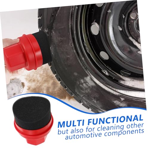 Unomor High-Density Sponge Tire Dressing Applicator Brush for Cars Handheld Waxing Tool 5-Piece Set for Automotive Detailing and Tire Shine Application