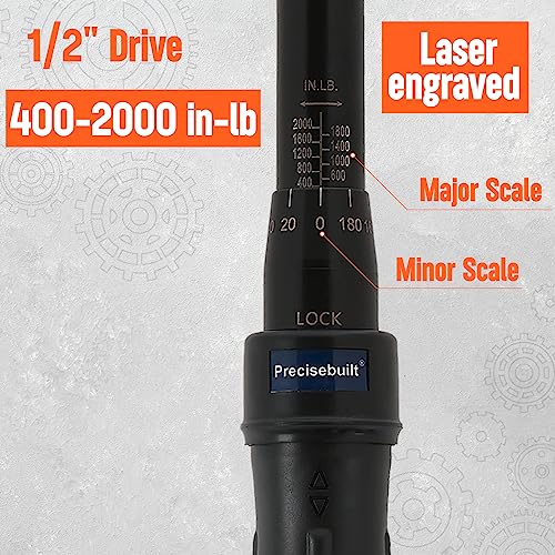 1/2" Drive 400-2000 in-lb Click Tech Torque Wrench - size: 1/2" Drive 400-2000 in-lb