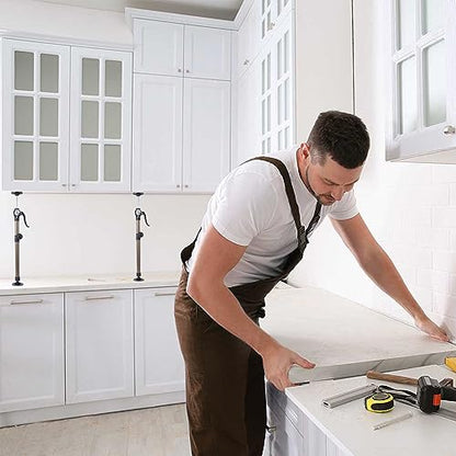 MANQO Cabinet Jack for Installing Cabinet，Adjustable Support Pole，3rd Hand Support System，Extend from 19.29 inch to 43.30 inch,Supports up to 264lbs for Drywall 4Pcs Set (Patent Design) - size: 19.29"-43.30" 4pc