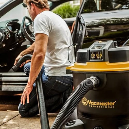 Vacmaster Professional - Wet/Dry Vac, 16 Gallon, Beast Series, 6.5 HP 2-1/2" Hose (VJH1612PF0201), Black - size: 14 Gallon