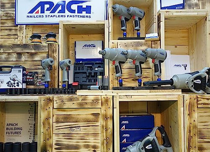 Apach Stubby Air Impact Wrench Set, Jumbo Hammer, High Torque, 1/2-Inch,1/2" Impact Sockets, Wheel Sockets, 5" Extension Bar (AW050G-SET)