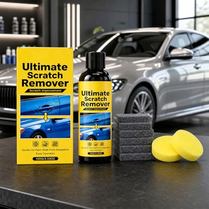 Ultimate Scratch Remover, 60-Second Nano Polix Scratch Remover for Deep Scratches, All Paint Colors Polishing Kit, Quick Fix Removal Paste, Hydrophobic Shine & UV Protection (1 Bottle)