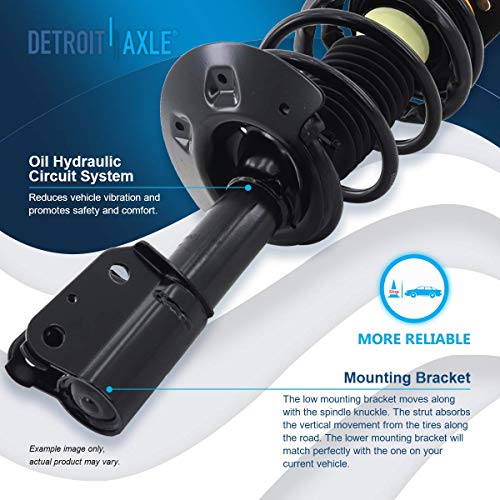 Detroit Axle - 4pc Front End Suspension Kit for Chevy Impala Monte Carlo | Buick LaCrosse Allure Regal Century Pontiac Grand Prix Ready Struts w/Coil Spring Lower Control Arms w/Ball Joints - size: 4QC2600254/Big Kit
