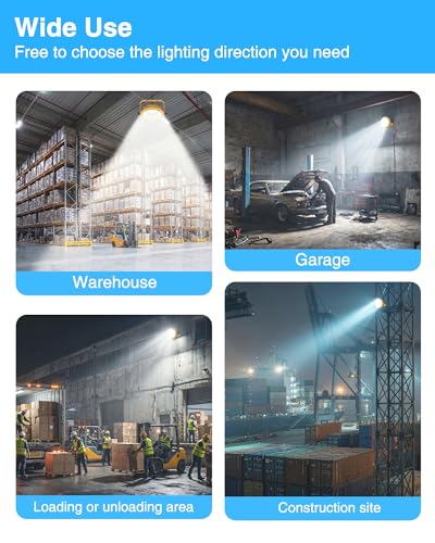 60W LED Dock Light – IP65 Waterproof, 6600LM, 180° Adjustable Head for Indoor & Outdoor Security, Warehouse & Container Areas,2 Pack - size: 60W-2Pack