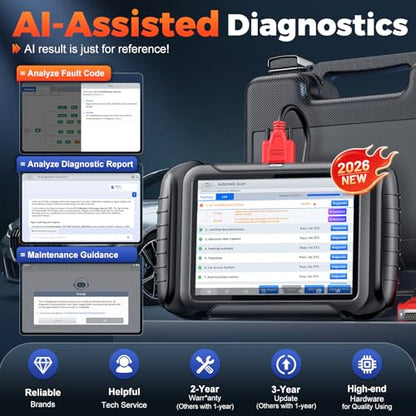 XTOOL D8S AI-Assisted Bidirectional OBD2 Scanner with Topology Mapping | 2026 Upgrade of XTOOL D8, Scan Tool 42+ Reset, Full System Automotive Scanner Diagnostic Tool, PMI for Ford, FCA/CANFD/DoIP