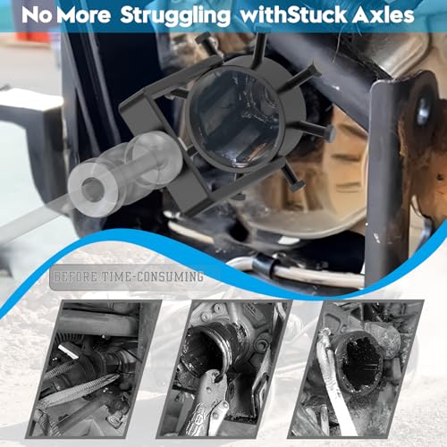CV Axle Removal Tool for ATV UTV,Heavy-Duty 3.75 Inch (95mm) Inner CV Joint Puller, Reinforced Axle Shaft Grabber for Stubborn Joints, Slide Hammer Not Included