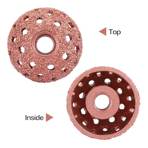 2PCS Low Speed Tire Buffer Wheel, 1.5" /38mm Grinding Wheel Head Tire Patch Roller 3/8"-24 Thread for Drill,70 Coarse Grit Buffing Wheel with Linking Rod Car Glue Tread Sidewall Tire Repair Kit