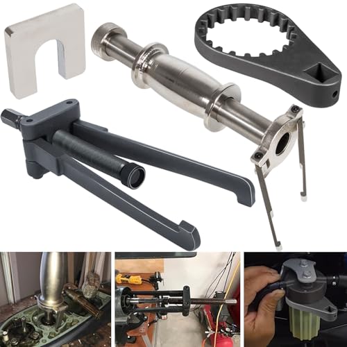 Camoo 3 PCS Lower Bearing Carrier Puller, Upper Bearing Carrier Puller & Fuel Filter Water Separator Wrench for Yamaha, Johnson, Evinrude, Mercury, Honda, Mercruiser Outboard Tool