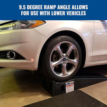 Eastwood Detachable Removable Poly Black Car Ramp Set with 3.6 Tons Load Rating