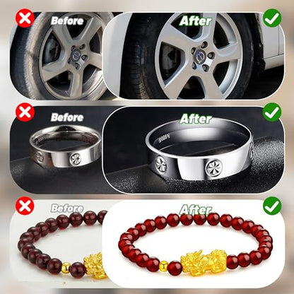 13PCS Drill Buffing Wheel Kit with 3 Polishing Compounds, Buffing Pads for Drill, Cotton Polishing Wheels for Stainless Steel Aluminum Chrome Metal Car Detailing and DIY Projects - color: 16PCS