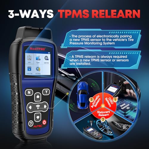 Autel MaxiTPMS TS501 PRO TPMS Programming Tool, 2026 Same as TS508WF TS508 | Up of TS501 TS408S, Relearn Activate Tire Sensors, Program MX-Sensors, Turn Off TPMS Light, Lifetime Free TPMS Tool for DIYer