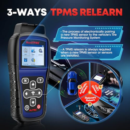 Autel MaxiTPMS TS501 PRO TPMS Programming Tool, 2026 Same as TS508WF TS508 | Up of TS501 TS408S, Relearn Activate Tire Sensors, Program MX-Sensors, Turn Off TPMS Light, Lifetime Free TPMS Tool for DIYer